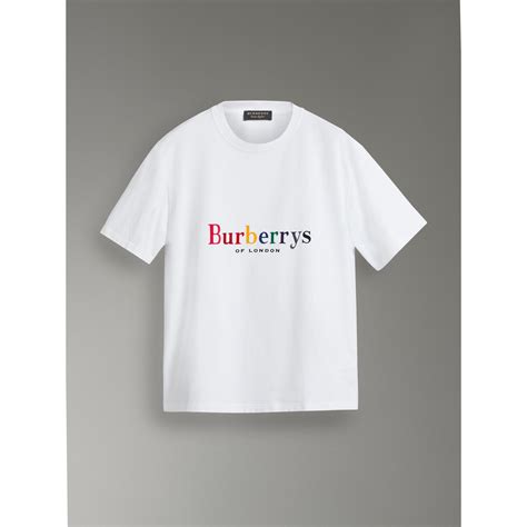 burberry rainbow reissued cotton t-shirt|Burberry Re.